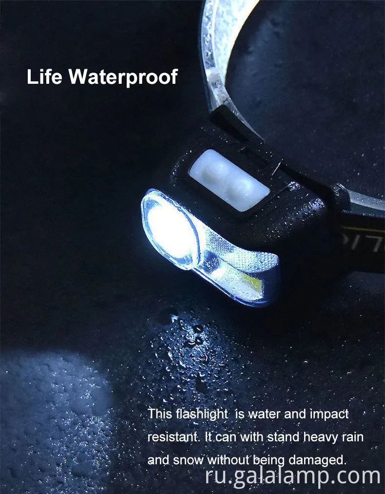 Ультра яркий перезаряжаемый светодиодный фар с датчиком движения